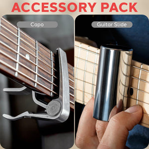 Acoustic Guitar Slide And Guitar Capo