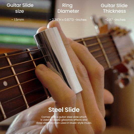 Acoustic Guitar Slide And Guitar Capo