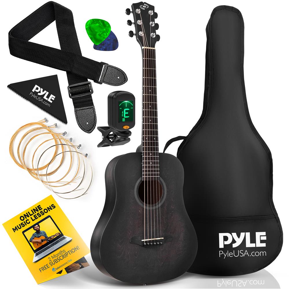 product image number 1 for Pyle Steel String 1/2 Scale Acoustic Guitar K