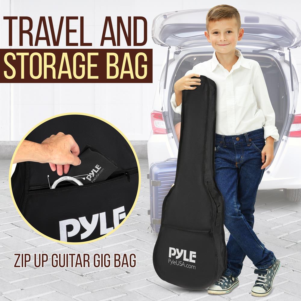 product image number 7 for Pyle Steel String 1/2 Scale Acoustic Guitar K