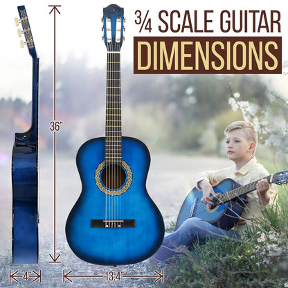 product image number 5 for Pyle Classical Style 3/4 Scale Guitar Kit