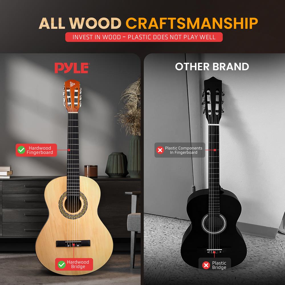 Acoustic Guitar Kit, Beginner 3/4 Size, All Wood, 36