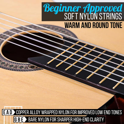 Acoustic Guitar Kit, Beginner 3/4 Size, All Wood, 36" Natural Ash