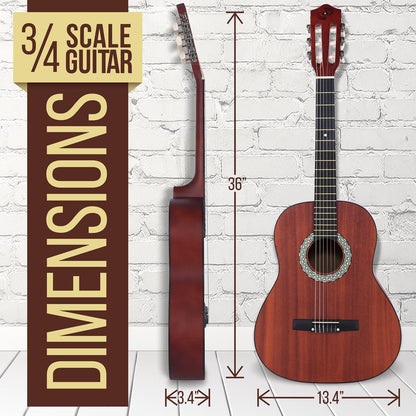 product image number 5 for Pyle Classic Style 3/4 Scale Guitar