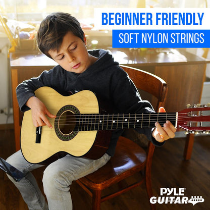 30" Acoustic Guitar for Beginners, Linden Wood, 6-String, Right Handed