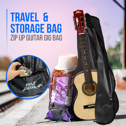 30" Acoustic Guitar for Beginners, Linden Wood, 6-String, Right Handed