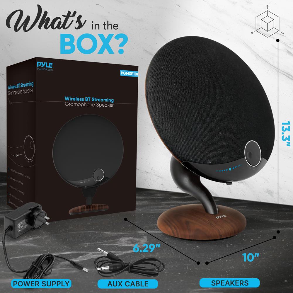 product image number 7 for Pyle Wireless Bt Streaming Gramophone Speaker