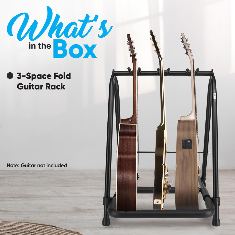 product image number 2 for Pyle Foldable Multi-Guitar Stand