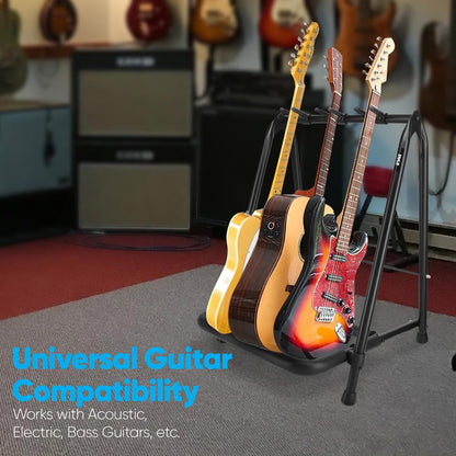product image number 6 for Pyle Foldable Multi-Guitar Stand