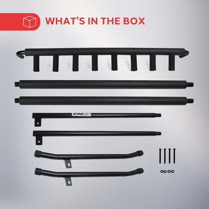 7-Slot Guitar Stand Rack - Safe Steel Frame with Rubber Padding