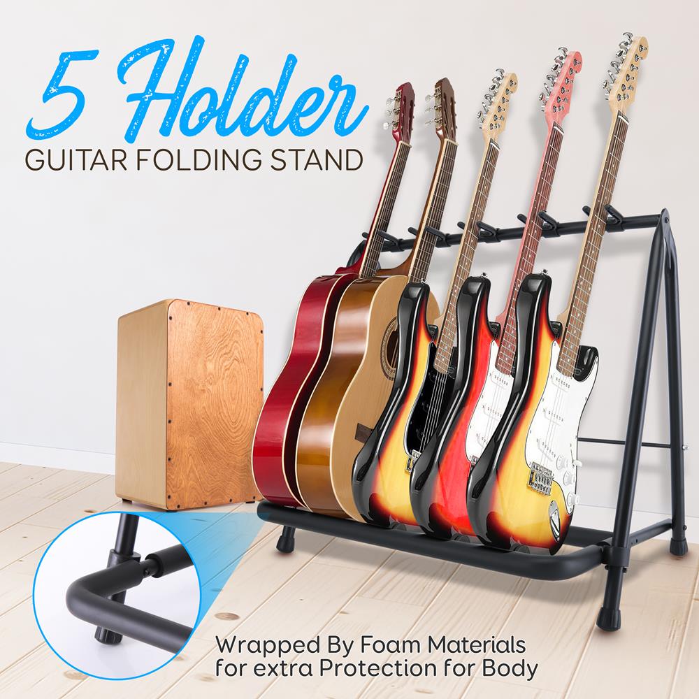 product image number 4 for Pyle Foldable Multi-Guitar Stand
