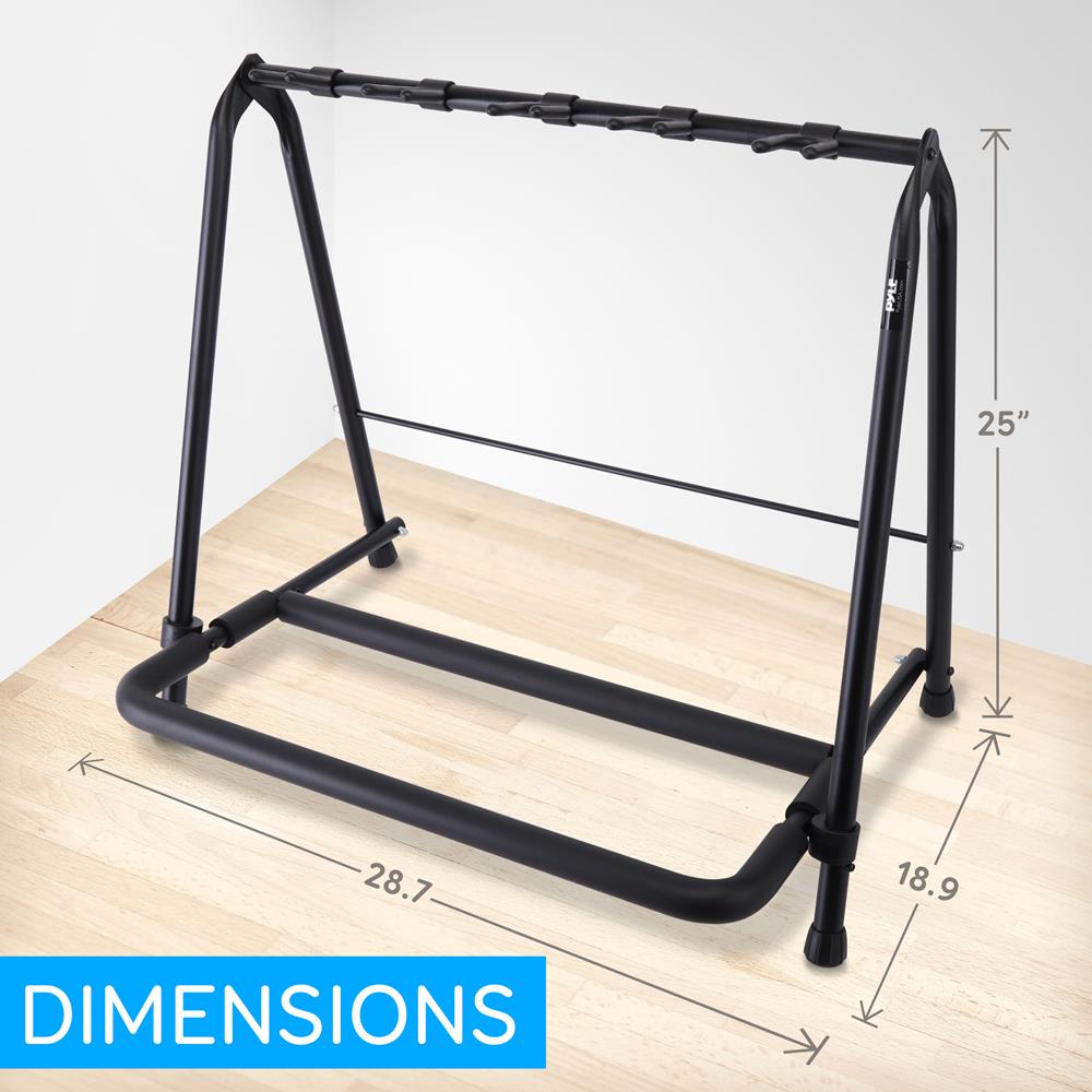 product image number 6 for Pyle Foldable Multi-Guitar Stand