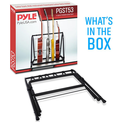 product image number 7 for Pyle Foldable Multi-Guitar Stand