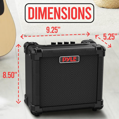 Portable Guitar Amp 10W High-Def Speaker Lightweight Wood Construction