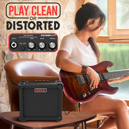 Portable Guitar Amp 10W High-Def Speaker Lightweight Wood Construction