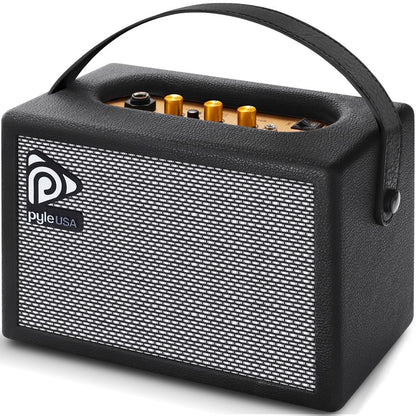 Portable Guitar Amplifier - Enhanced Sound, 5" Speaker, Leather Coated