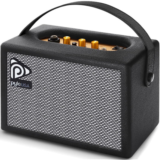 Portable Guitar Amplifier - Enhanced Sound, 5" Speaker, Leather Coated