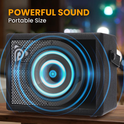 Portable Guitar Amplifier - Enhanced Sound, 5" Speaker, Leather Coated