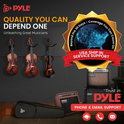 1/4 Size Violin Starter Kit, Ready to Play, Plywood Body, Wood Grain