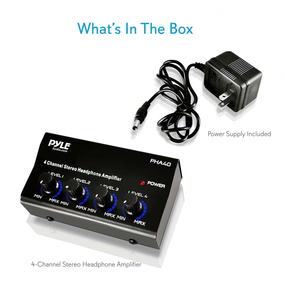 4 Channel Audio Mixer Portable Headphone Amp Lightweight Volume Adjustable Knob With 5V Power Interface Headphone Mixer For Guitar TV Mobile Phone Recording Studio 4 Channel Stereo Headphone Amplifier