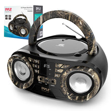 Portable CD Player Boombox, Wireless Streaming, 50W, LED Display, White