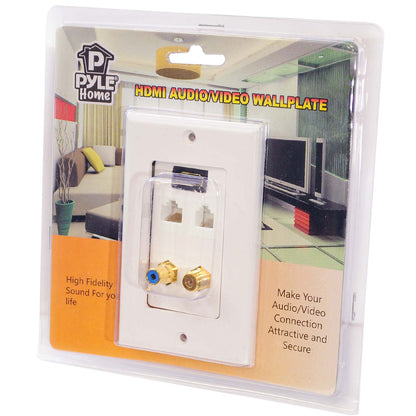 product image number 3 for Pyle Hdmi + Rj11 + Rj45 + Coaxial + Rca Wallp