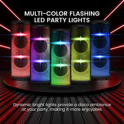 product image number 4 for Pyle Dual 12‚Äù Portable Pa Party Speaker