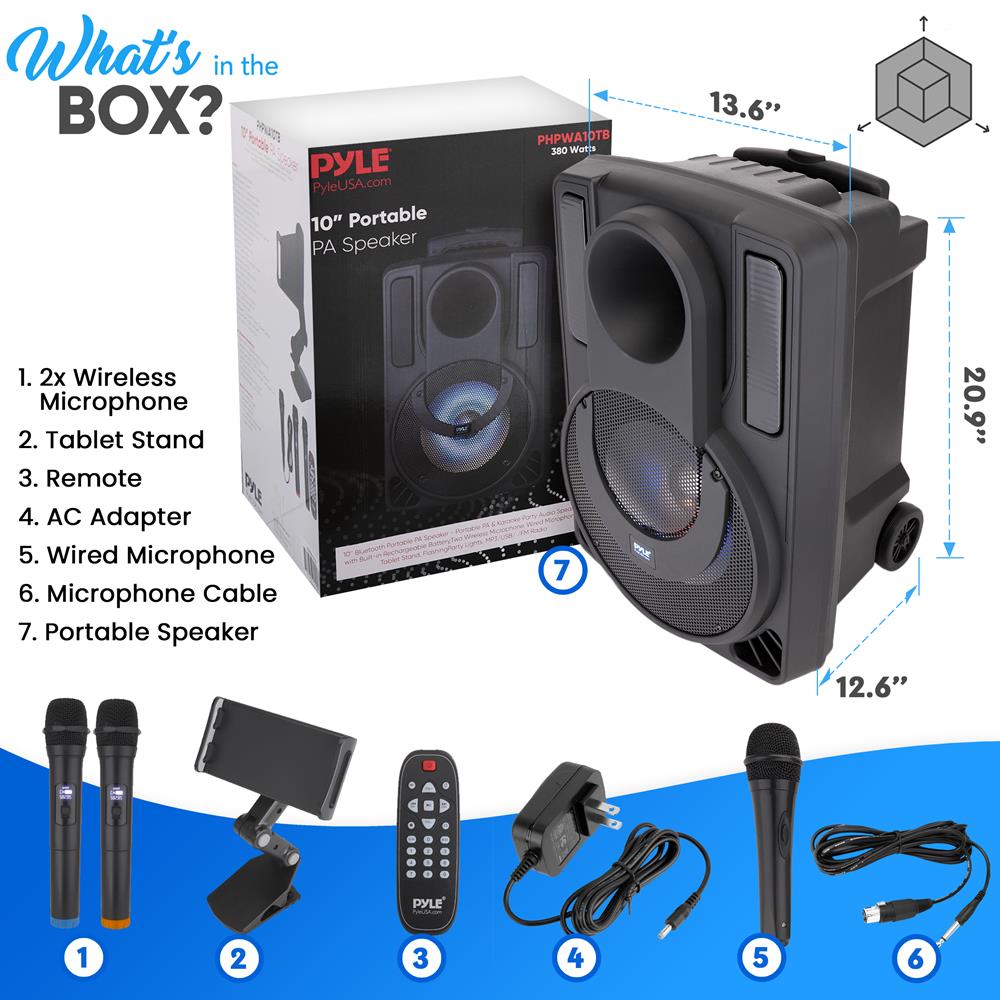 product image number 8 for Pyle 10‚Äù Portable Pa Speaker
