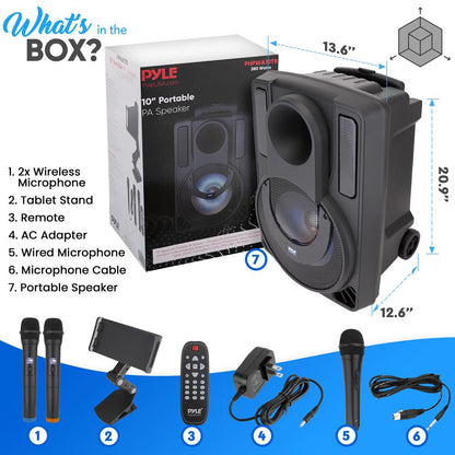 product image number 8 for Pyle 10‚Äù Portable Pa Speaker