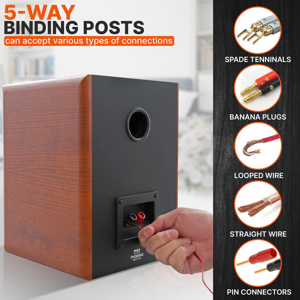 product image number 3 for Pyle Home Theater Bookshelf Speakers