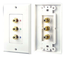 product image number 1 for Pyle 3 Rgb/Rca Component Wall Plate