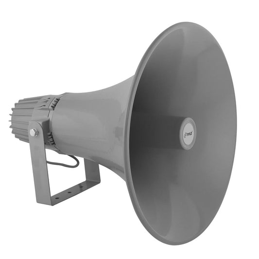 80W Outdoor PA Horn Speaker, Aluminum Housing, Grey