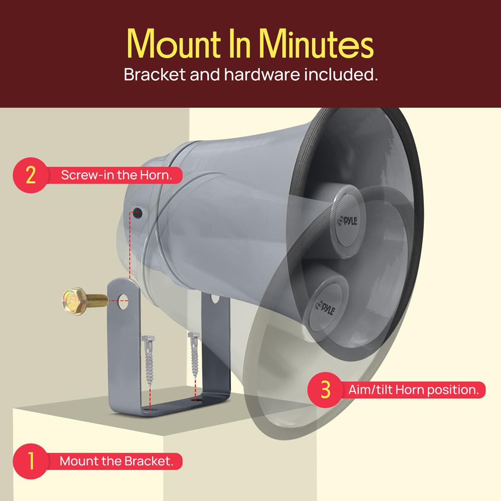 6.3'' Indoor / Outdoor Pa Horn Speaker – Pyle USA