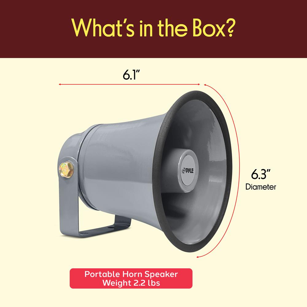 6.3'' Indoor / Outdoor Pa Horn Speaker – Pyle USA