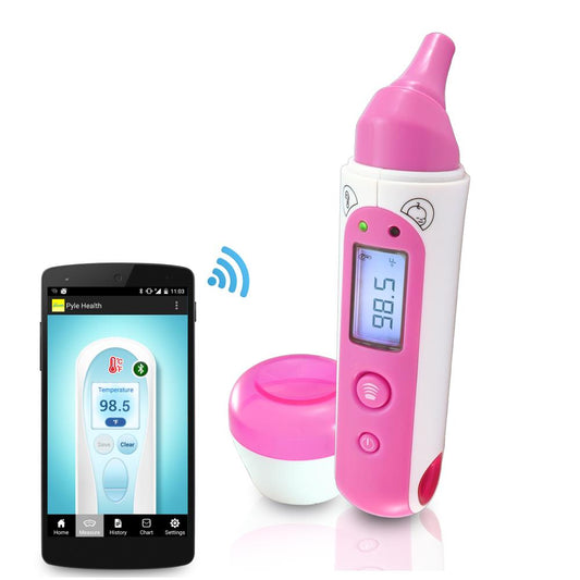 product image number 1 for Pyle Bluetooth Ear & Body Thermometer