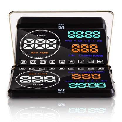 Universal OBD2 Head-Up Display – 3.5” Speedometer With Voltage & Speed Alarm, Portable