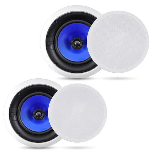 In-Wall Ceiling Speakers 300W Dual 8" Silk Tweeter Adjustable Treble