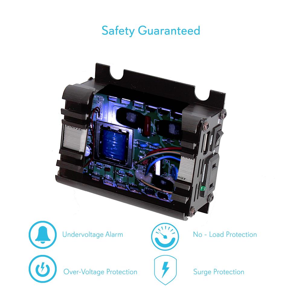 product image number 5 for Pyle Dc To Ac Power Inverter Converter, 100W