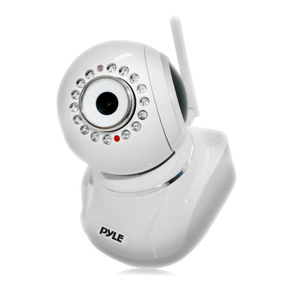 Indoor Wireless IP Camera - Remote Monitoring, HD 1080p, Night Vision, White