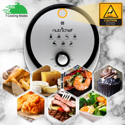 Air Fryer 1000W Oil-Free Cooking Non-Stick Basket
