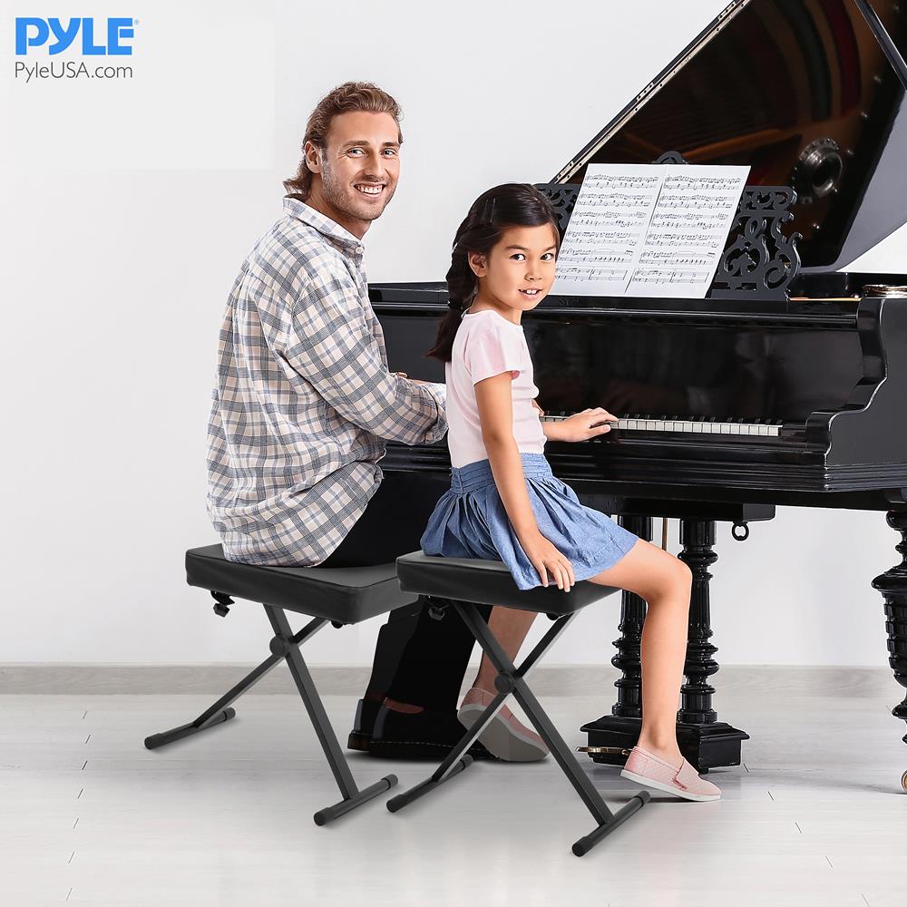 product image number 6 for Pyle Adjustable Padded Keyboard Bench