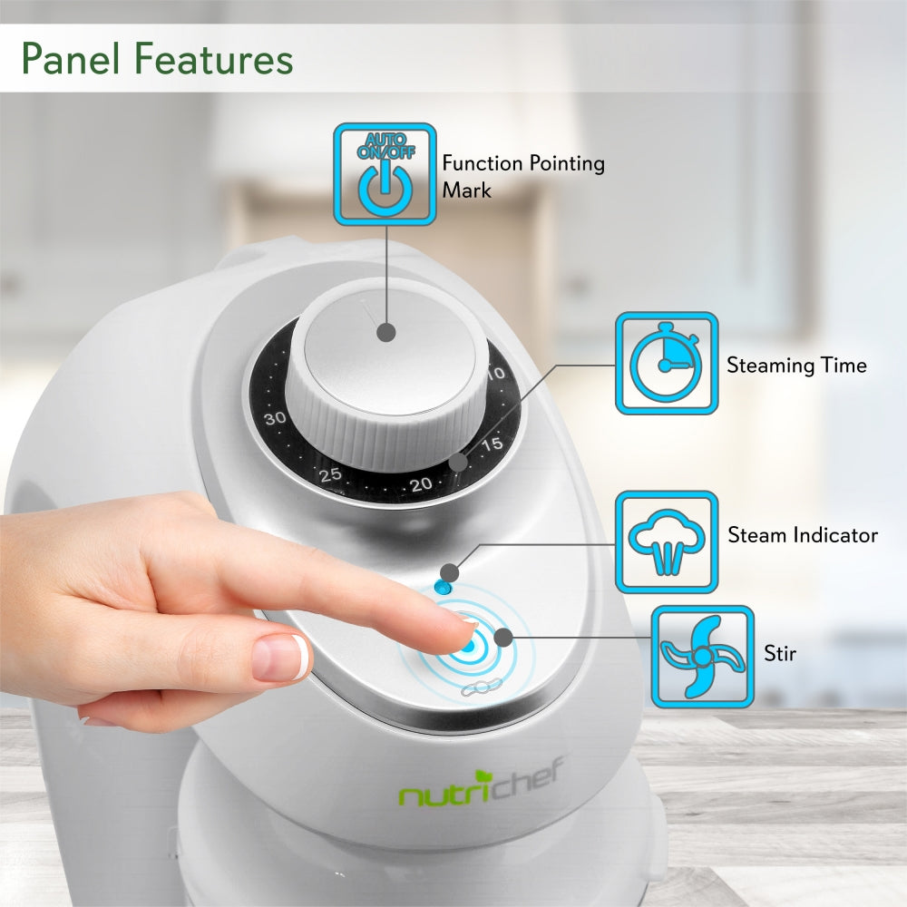 Baby Food Maker 2-in-1 Steamer & Blender Adjustable Timer