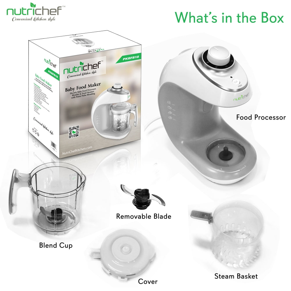Baby Food Maker 2-in-1 Steamer & Blender Adjustable Timer