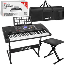Digital Karaoke Piano 61-Key Portable with Speakers & Waterproof Case