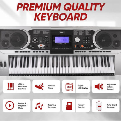 product image number 2 for Pyle Digital Musical Karaoke Keyboard