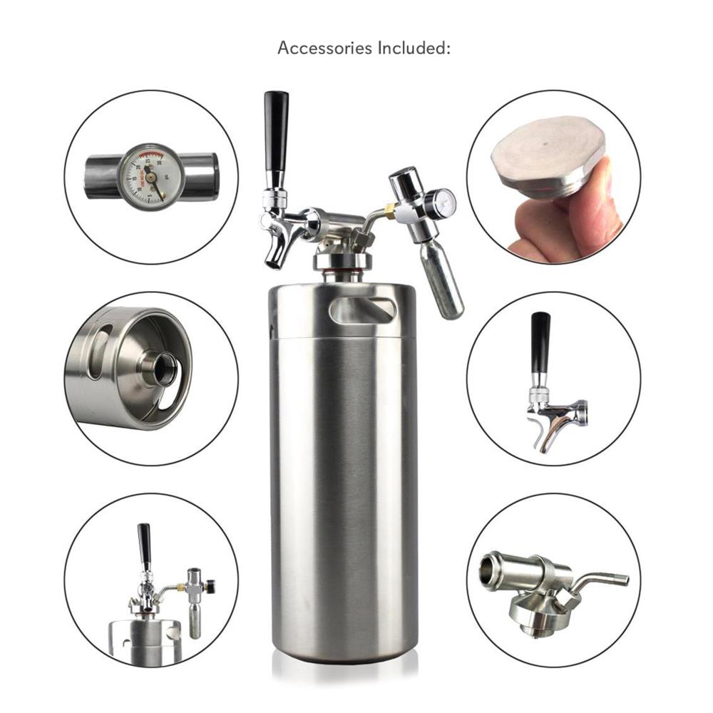 product image number 4 for NutriChef Homebrew Mini Keg System, 128 Oz.
