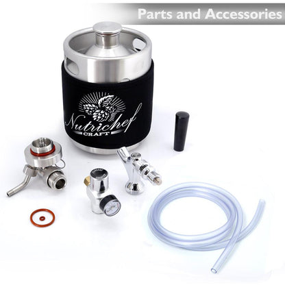 product image number 7 for NutriChef Homebrew Mini Keg System, 64 Oz.