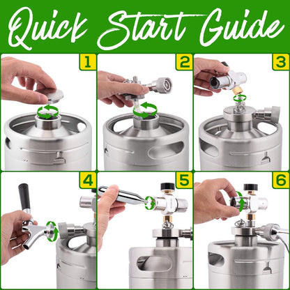 product image number 4 for NutriChef Homebrew Mini Keg Beer Dispenser