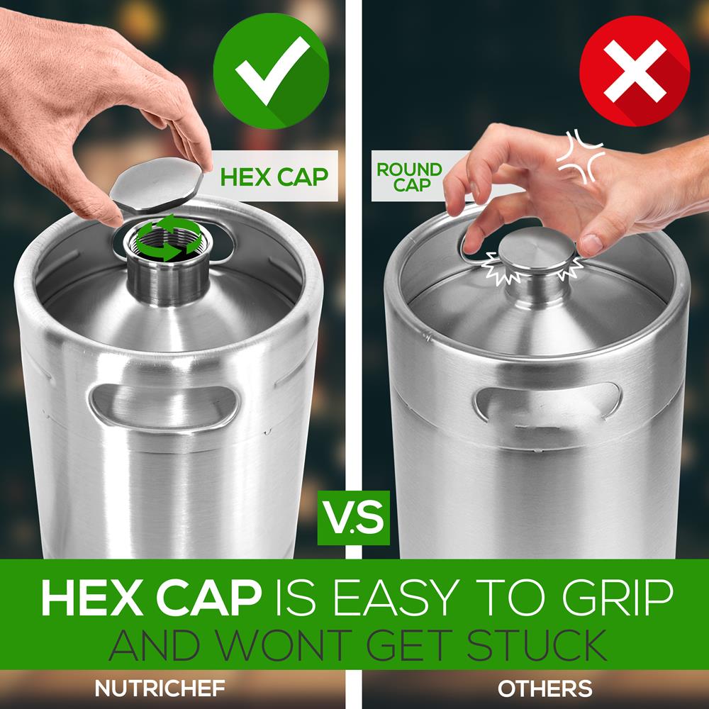 Ball Lock Disconnect, Mini Keg Dispenser Acier Inoxydable Double Ball Lock Bière Spear Raccord Ball Lock Disconnect, Mini Keg Dispenser Acier Inoxydable Double Ball Lock Bière Spear Raccord