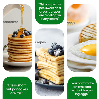 Electric Crepe Maker, Nonstick 8" Griddle, Auto Temp Control, Cool-Touch Handle